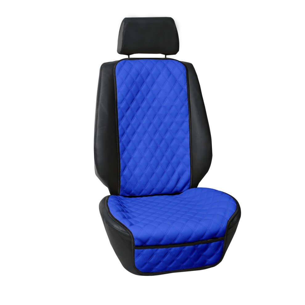 Fh Group Car Seat Cushion Faux Leather Automotive Seat Cushions - Universal Fit Car Seat Cushion With Front Pockets Airbag Compatible Car Seat Cushi 842319134720