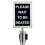 Winco Stanchion Top Sign Frame Stainless Steel 2
