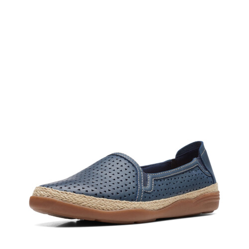 Clarks Clarks Women's Elaina Ruby Loafer  Navy Leather  7