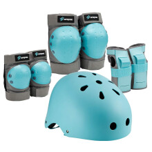 SPOFINE Kinder-Fahrradhelm, Kleinkind-Helm fr Jugendliche, Erwachsene, Knieschoner, Ellenbogenschoner, Handgelenkschutz, Schutzausrstungsset fr Sk