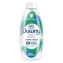 Downy Liquid Rinse & Refresh Fabric Rinse Profumo di cotone fresco 25,5 once Trasparente