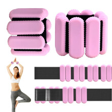 Pesas de Pilates para Mu   ecas y Tobillos para Mujeres, Juego de 2 (1 lb cada una), Ajustables para Brazos y Piernas, para Caminar, Yoga, Bailar,