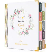 Hochzeitsplanerbuch und -organizer, 176 Seiten, Hochzeitsplanungsbuch f r die Braut mit Aufklebern, Checklisten und Kalendern f r die zuk nftige