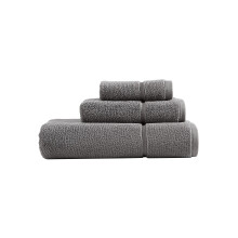 Vera Wang - Bath Towels Highly Absorbent & Super Soft Bathroom Essentials Oeko-Tex Certified (Modern Lux Grey 3-Piece)