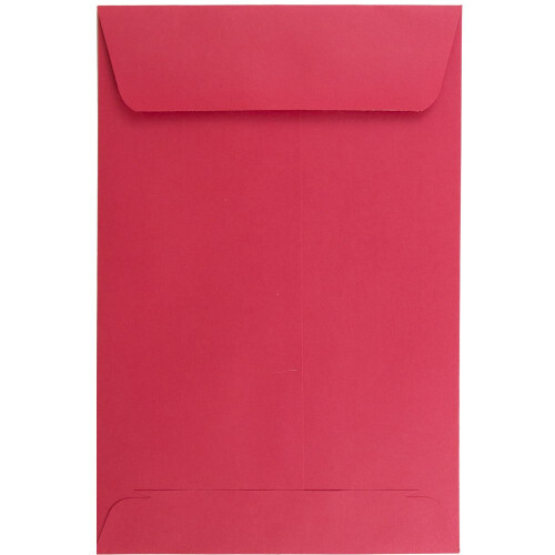JAM PAPER 6 x 9 Open End Catalog Colored Recycled Envelopes - Red Recycled - 100/Pack