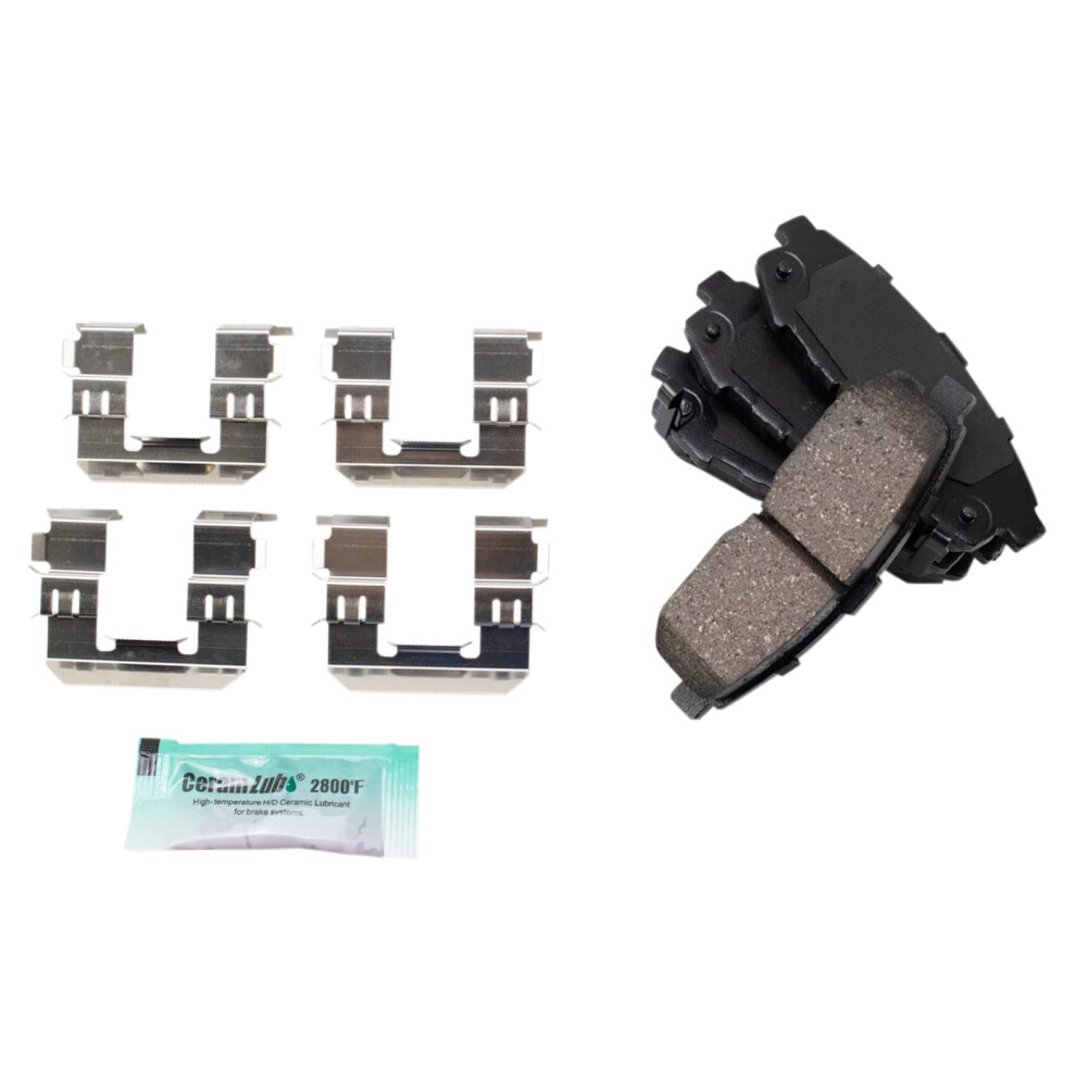Trq Rear Brake Pads Ceramic Compatible With 2004-2006 Mazda Mpv 191213197868