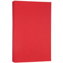 Carta jam di carta colorata legale da 24 libbre - 90 gsm - 8,5 x 14 - riciclato rosso - 100 fogli/pacchetto