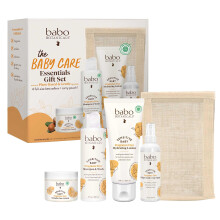Babo Botanicals Babapol Essentials ajndk szett - Borpol frdokd s pelenka - Knyes borre Illatmentes shea vajjal, jrafelhasznlhat hordtsk