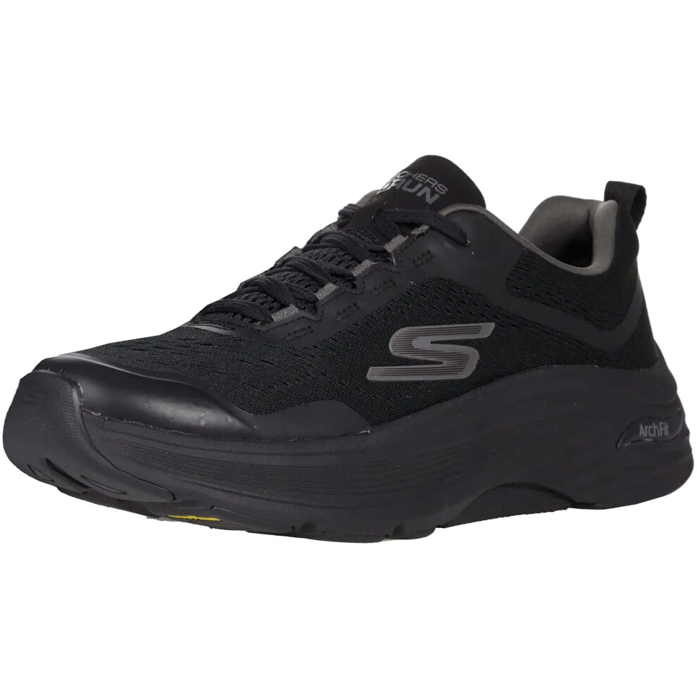Skechers Men's Max Cushioning Arch Fit-Athletic Workout Running Walking Shoes With Air-Cooled Foam Sneaker Black 9.5