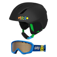 Giro Launch CP Blocos de festa preto fosco/Blue Faces XS (48,5-52cm)
