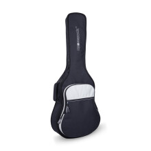 Crossrock 4/4 klassisk gitarrvska med 10 mm vadderade ryggscksremmar sidengr (CRSG106CSG)