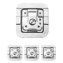 QWORK Road Case Jousikuormitteinen upotettu salpa 4 Pack Heavy Duty upotettu Butterfly Twist Salpa Flight Case PA DJ-teline/Road Case Rinta ja Pro Au