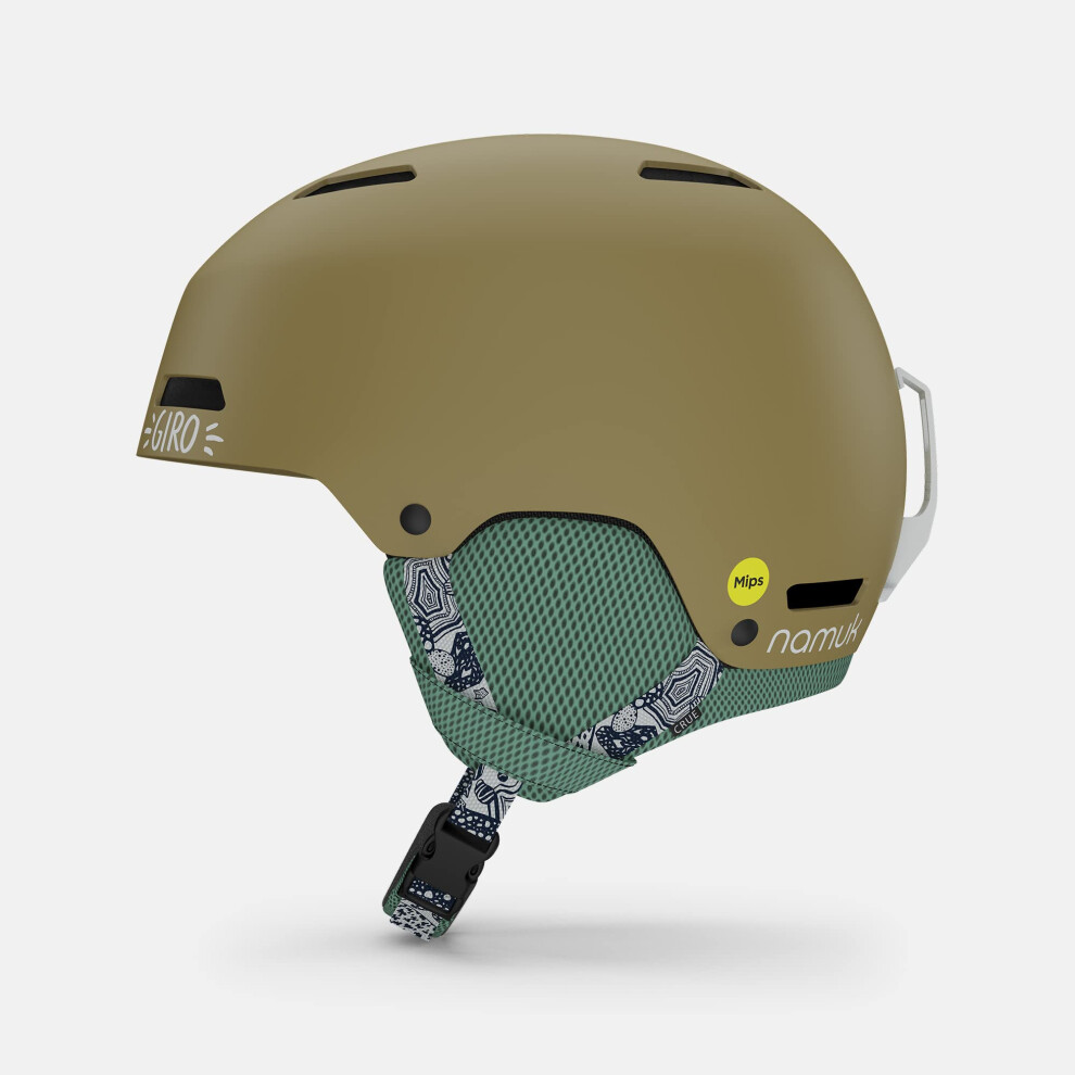 Giro Crue MIPS Toddler Ski Helmet - Snowboard Helmet for Kids  Youth  Boys & Girls - Namuk Gold/Northern Lights - XS (48.5-52 cm)