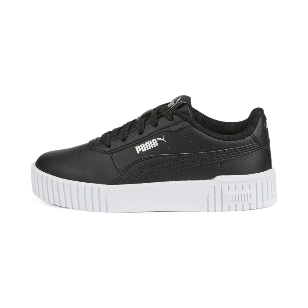 PUMA Kids Carina Sneaker  Black Black Silver  6 US Unisex Toddler