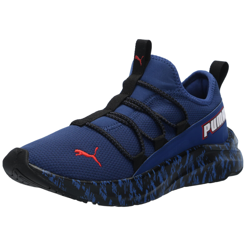 PUMA Kids One4All Sneaker  Blazing Blue Red Black  7 US Unisex Toddler