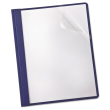 Oxford Clear Front Report Cover  3 Prong  1/2 inch Capacity  Burgundy  Letter Size  25 per Box  (53341)