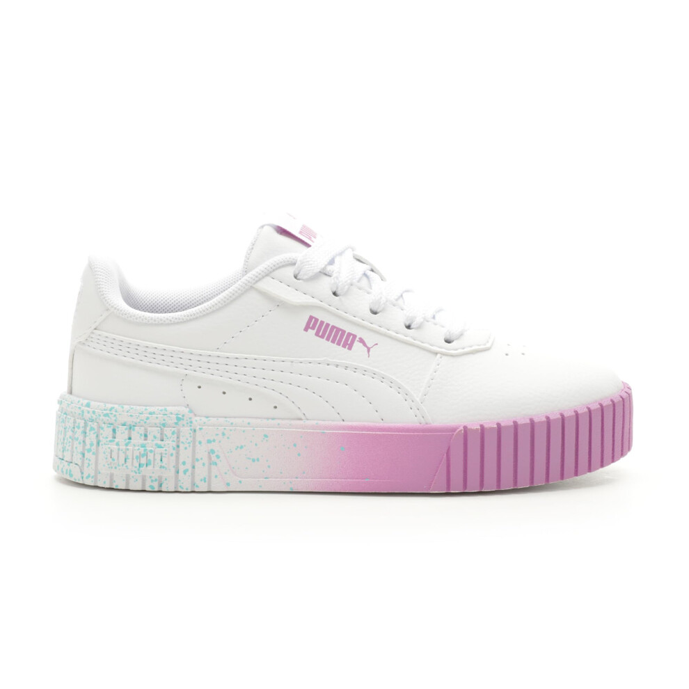 PUMA Kids Carina Sneaker  White White-Mauve Pop  6 US Unisex Toddler