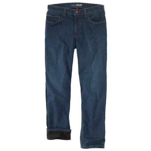 Carhartt Jeans Carhartt Uomo Relaxed Straight Rugged Flex Foderati, Rapids, W38 x L30 2