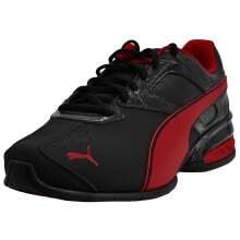 PUMA Men's Tazon 6 FM Shoes Black/Red Dahlia 9.5 M