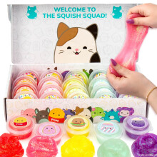 Eredeti Squishmallows Ultimate Compounds kszlet, 25 csomagos illatostott csillog nylka nylka parti kedvencek gyerekeknek Slime tmeges gyerekpar
