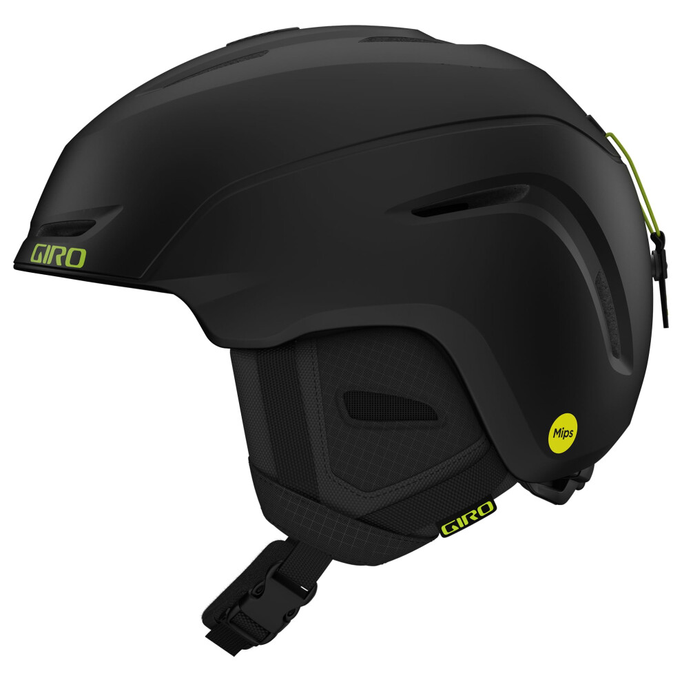 Giro Neo MIPS Ski Helmet - Snowboard Helmet for Men  Women & Youth - Matte Black/Ano Green - L (59-62.5cm)