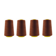 Mandala Crafts 4-pack Serger-garen, kegelvormige klossen - 20S/2 24000 yards polyesterbruin garen voor de Serger-machine en overlock-naaimachine