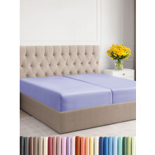 Geteiltes King-Size-Spannbettlaken  Hotel-Luxus-Einzel-Spannbettlaken  nur fr Matratzen zwischen 20 und 40 cm  tiefe Taschen, extra weich und kni