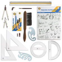 ALVIN Academy Kit Essenziale per Disegno e Design | 13 Pezzi | Strumenti per Architettura e Ingegneria