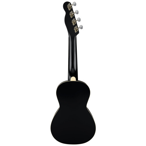 Fender Fender Monterey Concert Ukulele - Μαύρο Πακέτο με Δέκτη Gig Bag και Εκπαιδευτικό DVD Austin Bazaar 2