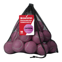 Gamma Pressureless Tennis Balls til tennisøvelse og lektioner længerevarende holdbarhed og mere hopp end standard tennisboller lyserød taske med