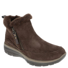 (39) Skechers Womens EASY GOING COOL ZIP Casual Boots in Chocolate
