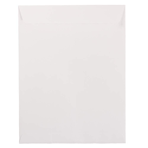 JAM PAPER 10 x 13 open einde catalogusenveloppen - Wit - 50/pak