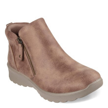 Skechers Modern Comfort Women's Women's Lovely Vibe-Fall in Bloom Ankle Boot Mushroom 10