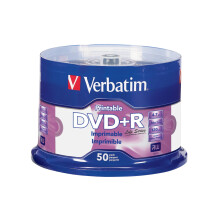 Confezione da 50 dischi DVD+R stampabili Verbatim Life Series 98492