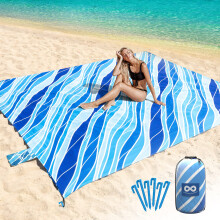 Everlasting Comfort Grote Stranddeken Waterdicht & Zandvrij voor 10 Personen