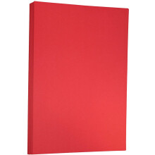 JAM PAPER Ledger 65lb Karton – 11 x 17 – Tabloid-Einband – 176 g/m² – rotes Recycling – 50 Blatt/Packung
