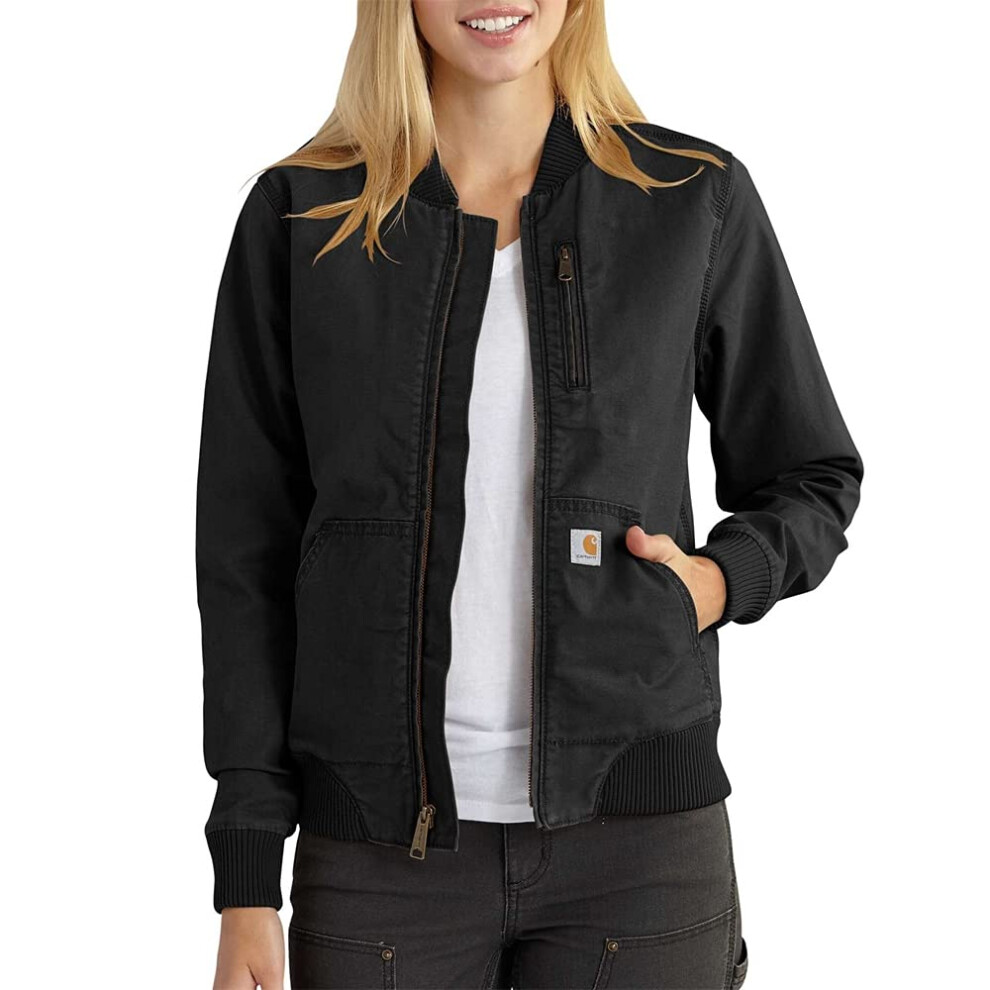 Carhartt womens Crawford Bomber (Plus Sizes) Jacket  Black  1X US