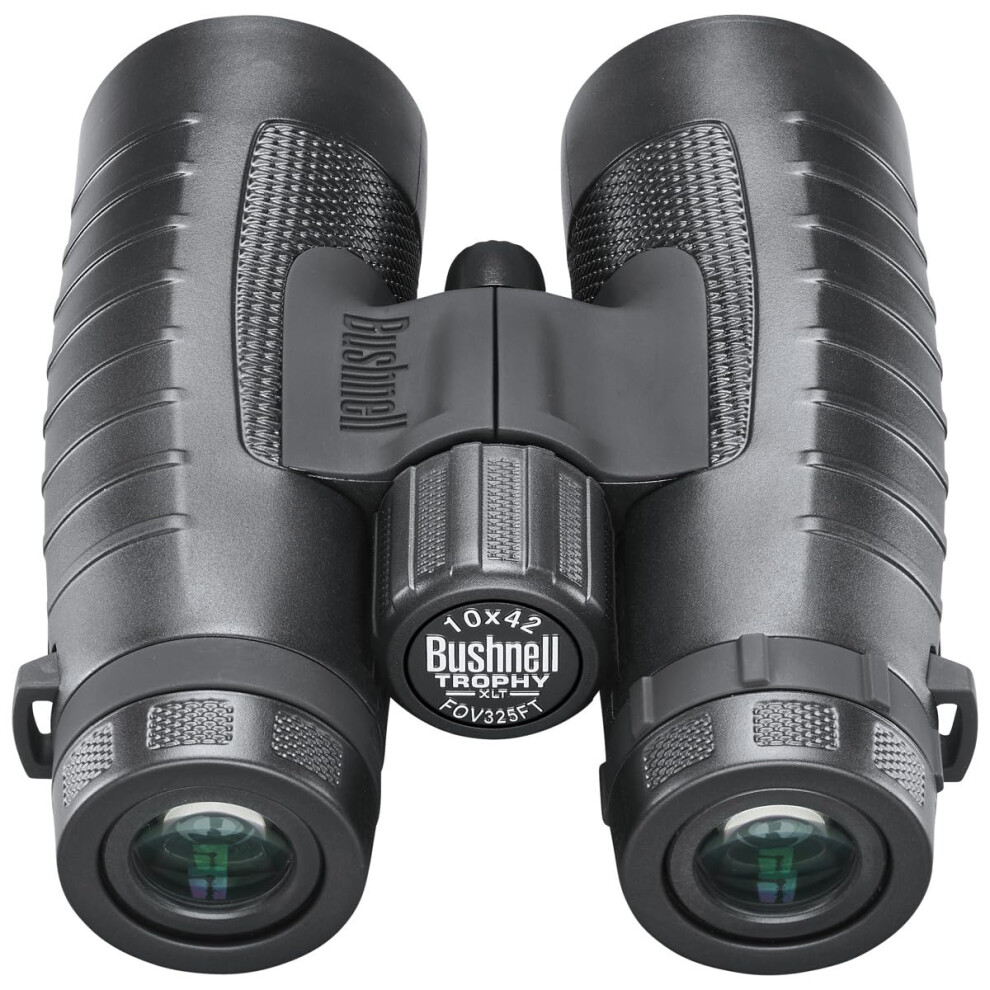 Bushnell Binoculars for Hunters and Bird Watching  10x42mm  Trophy XLT  Waterproof Binoculars for Adults  with 6.2 Angle of View  Black