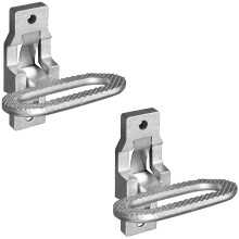 Buyers Products B2797ZP2 Verzinkte, klappbare Sicherheitstrittstufe und -griff mit Sicherheitsaufbewahrung, 2er-Pack, Mehrzweck-Trittstufe und Haltegr