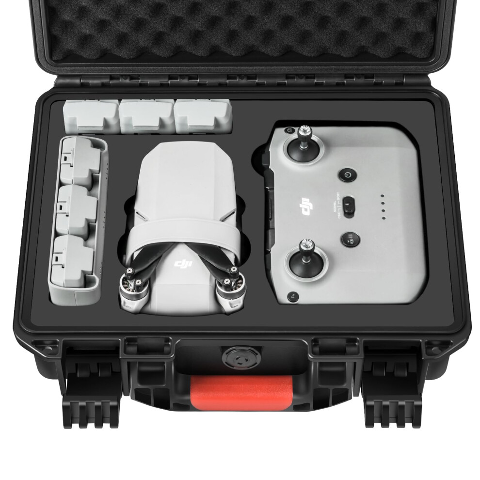 Yeteeth Hard Case For Dji Mini 4K Mini 2 Mini 2 Se Waterproof & Shock Proof Carrying Travel Case For Dji Mini 4K Mini 2 Mini 2 Se Accessories (On Black 717019678198