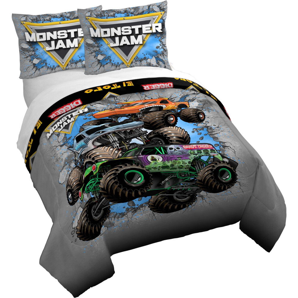 Parure de lit 3 pi   ces Jay Franco avec housse de couette et taies d'oreiller, literie pour enfants ultra douce et confortable (coussin non inclus