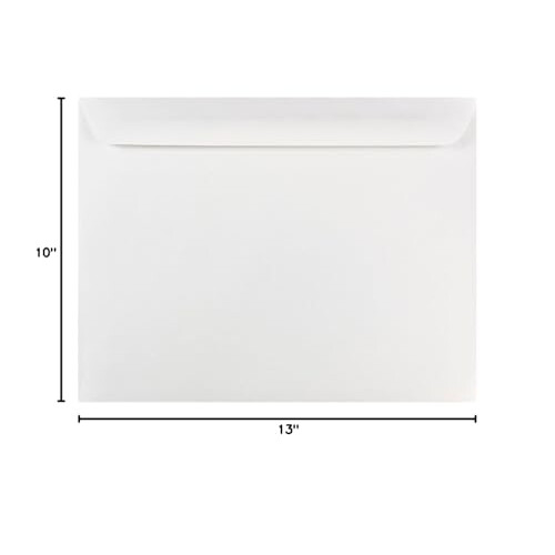 JAM PAPPER 10 x 13 hfteskuvert - Vit - 50/Frp 2