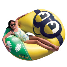 BigMouth Giant Minions Inflatable Pool Float Inflatable Despicable Me 4 Swim Tube Floatie Licensed Minions Movie Merchandise & Pool Party Supplies