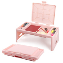 Loddie Doddie, scrivania pieghevole con tasca portaoggetti - Blush, tavolo/vassoio portatile per laptop, artigianato, viaggi, colazione a letto,