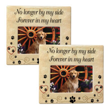 Banberry Designs Frame di immagini in ceramica Memoriale per animali