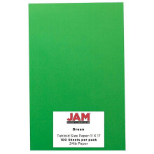 JAM PAPER Ledger 65lb Karton – 11 x 17 – Tabloid-Einband – 176 g/m² – grünes Recycling – 50 Blatt/Packung