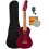 Fender Fender Monterey Concert Ukulele - Cherry Bundle com Gig Bag Tuner e DVD instrucional Austin Bazaar 1
