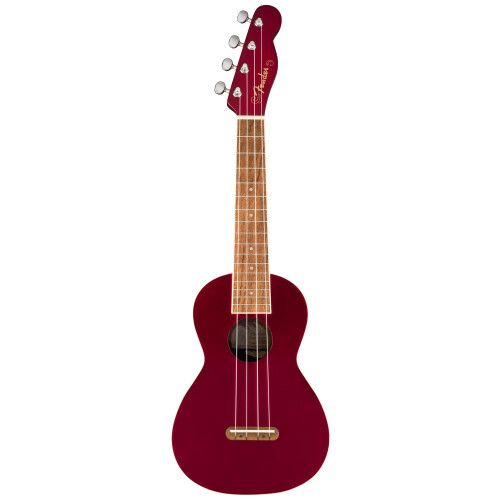 Fender Fender Monterey Concert Ukulele - Cherry Bundle com Gig Bag Tuner e DVD instrucional Austin Bazaar 1