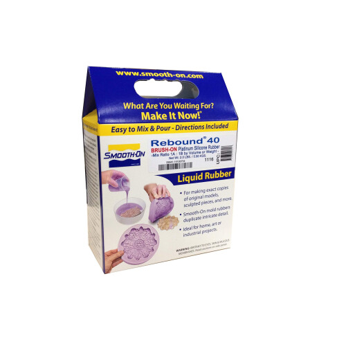 Smooth-On REBOUND 40 Zelfdikkende Borstel Silicone 2 pint kit
