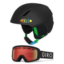 Giro lanzamiento cp bloques de fiesta negro mate/flash de zoom negro (52-55.5 cm)